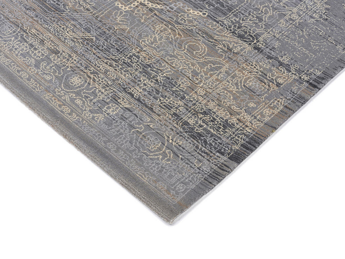 FLACHWEBETEPPICH 200/300 cm Wave Kontura Creme, Grau  - Creme/Grau, Design, Textil (200/300cm) - Musterring