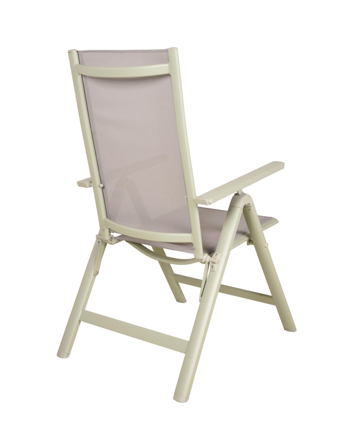 GARTENKLAPPSTUHL-SET in Metall, Kunststoff Grau, Salbeigrün  - Salbeigrün/Grau, MODERN, Kunststoff/Metall (59,5/107/73cm) - Gardenson