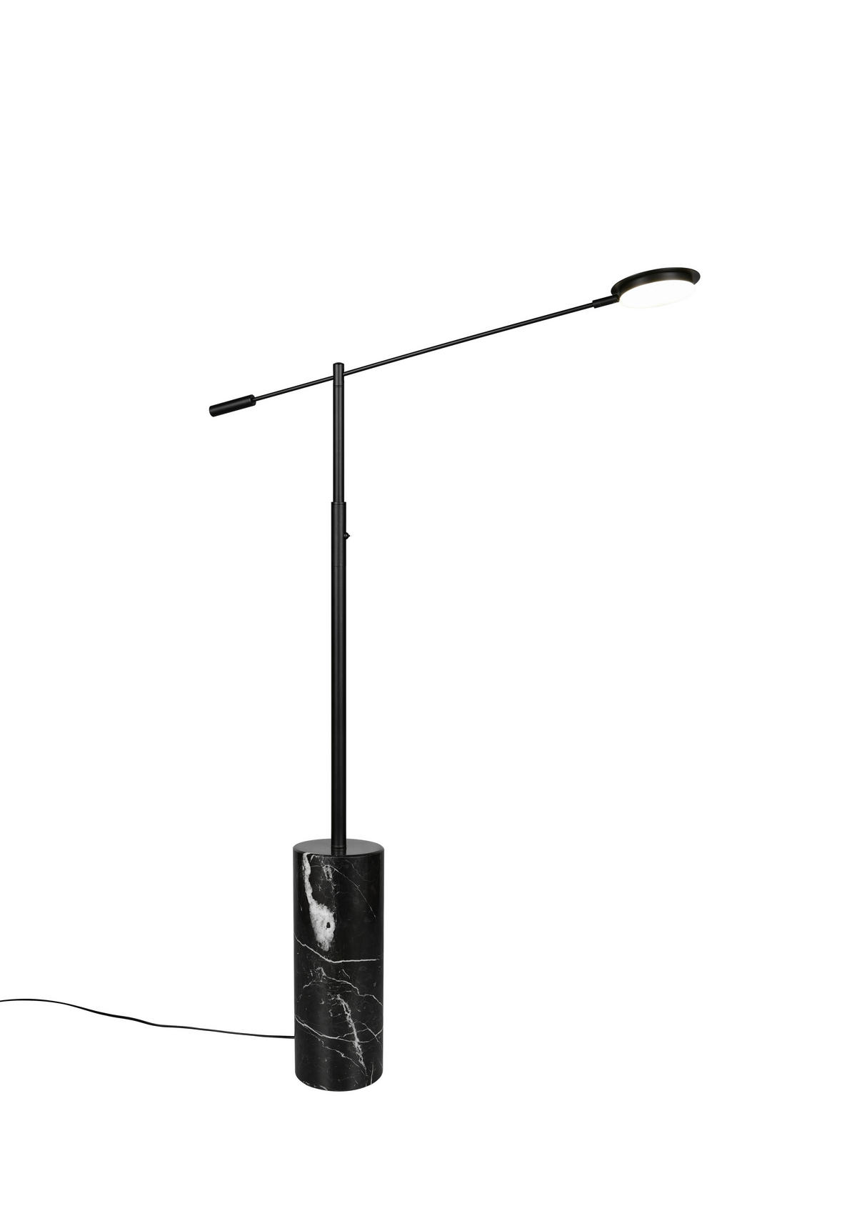 LED-STEHLEUCHTE Fiore   - Schwarz, KONVENTIONELL, Stein/Metall (145/15/64cm) - Trio Leuchten