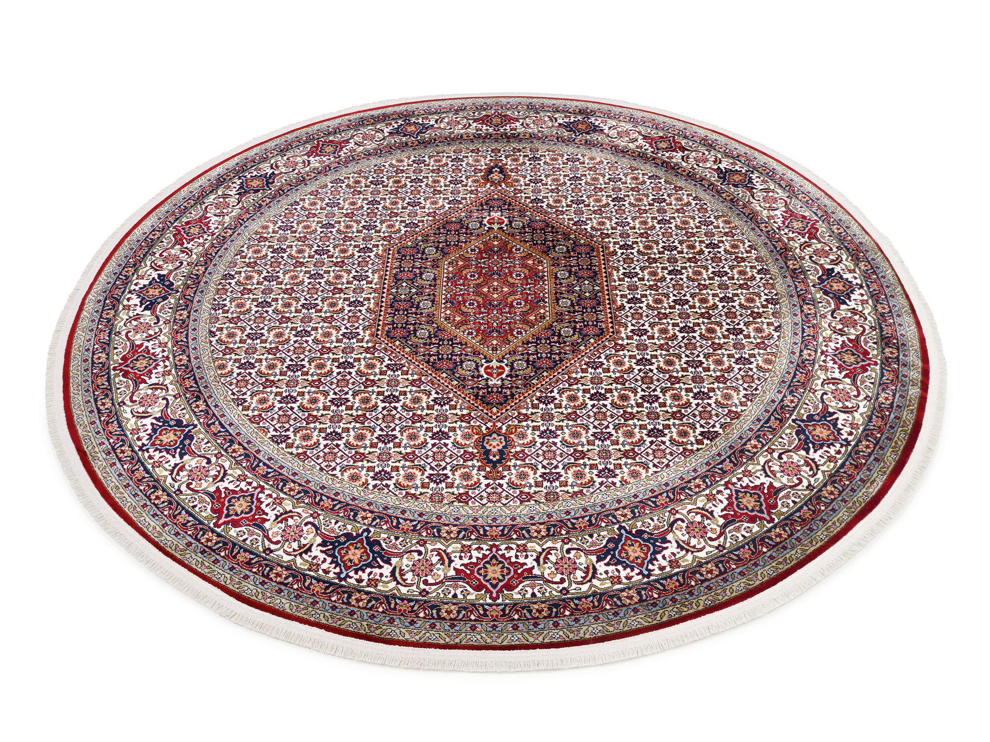 TEPPICH 240 cm Mithras Bidjar Braun, Creme, Rot  - Rot/Creme, Basics, Textil (240cm) - Novel