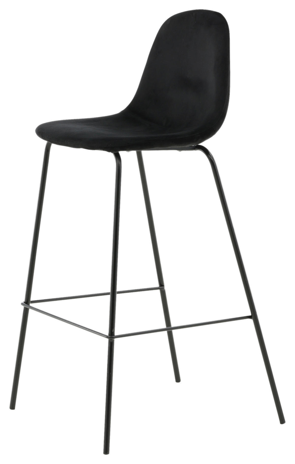 BARPALL SET i svart  - svart, Design, metall/textil (41.5/105/43cm) - Livetastic