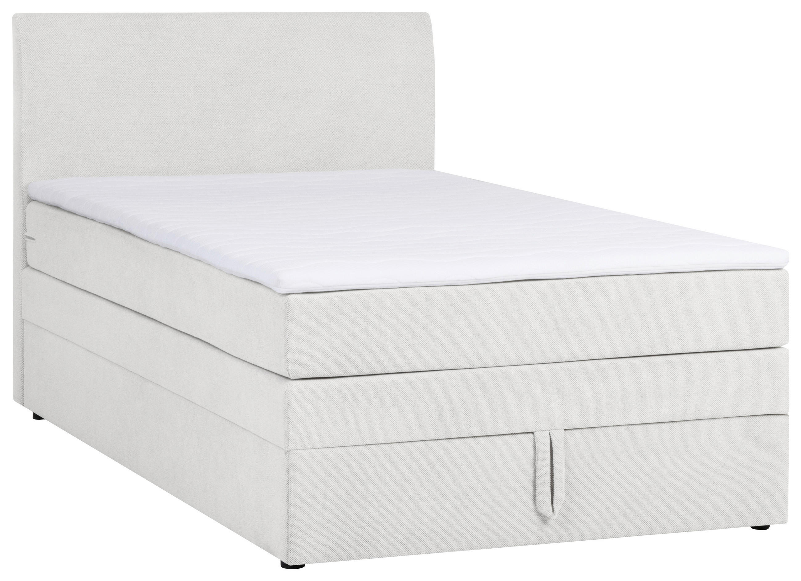 BOXSPRINGBETT 120/200 cm  in Hellgrau  - Hellgrau/Schwarz, KONVENTIONELL, Holz/Kunststoff (120/200cm) - MID.YOU