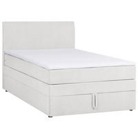 BOXSPRINGBETT 140/200 cm  in Hellgrau  - Hellgrau/Schwarz, KONVENTIONELL, Holz/Kunststoff (140/200cm) - MID.YOU