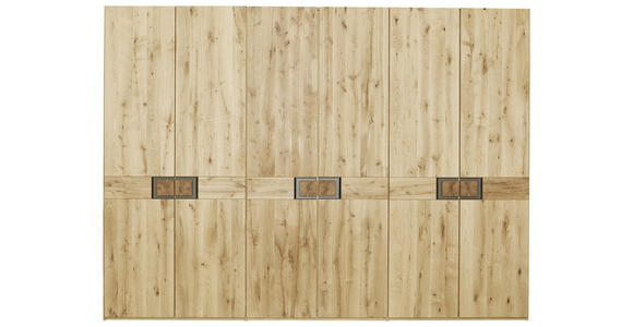 DREHTÜRENSCHRANK  in Eichefarben, Dunkelbraun  - Eichefarben/Dunkelbraun, Natur, Holz (301,9/223,3/61,9cm) - Valnatura