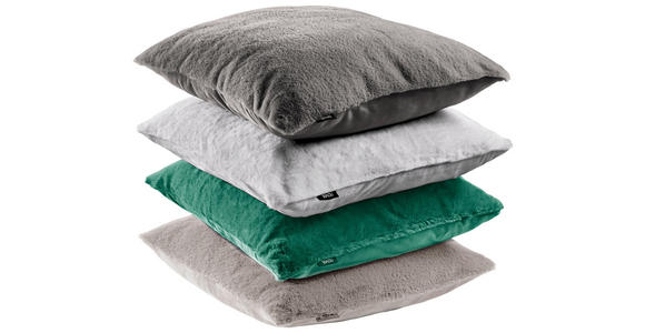 KISSENBEZUG YUKON 48/48 cm  - Silberfarben, Design, Textil (48/48cm) - Novel
