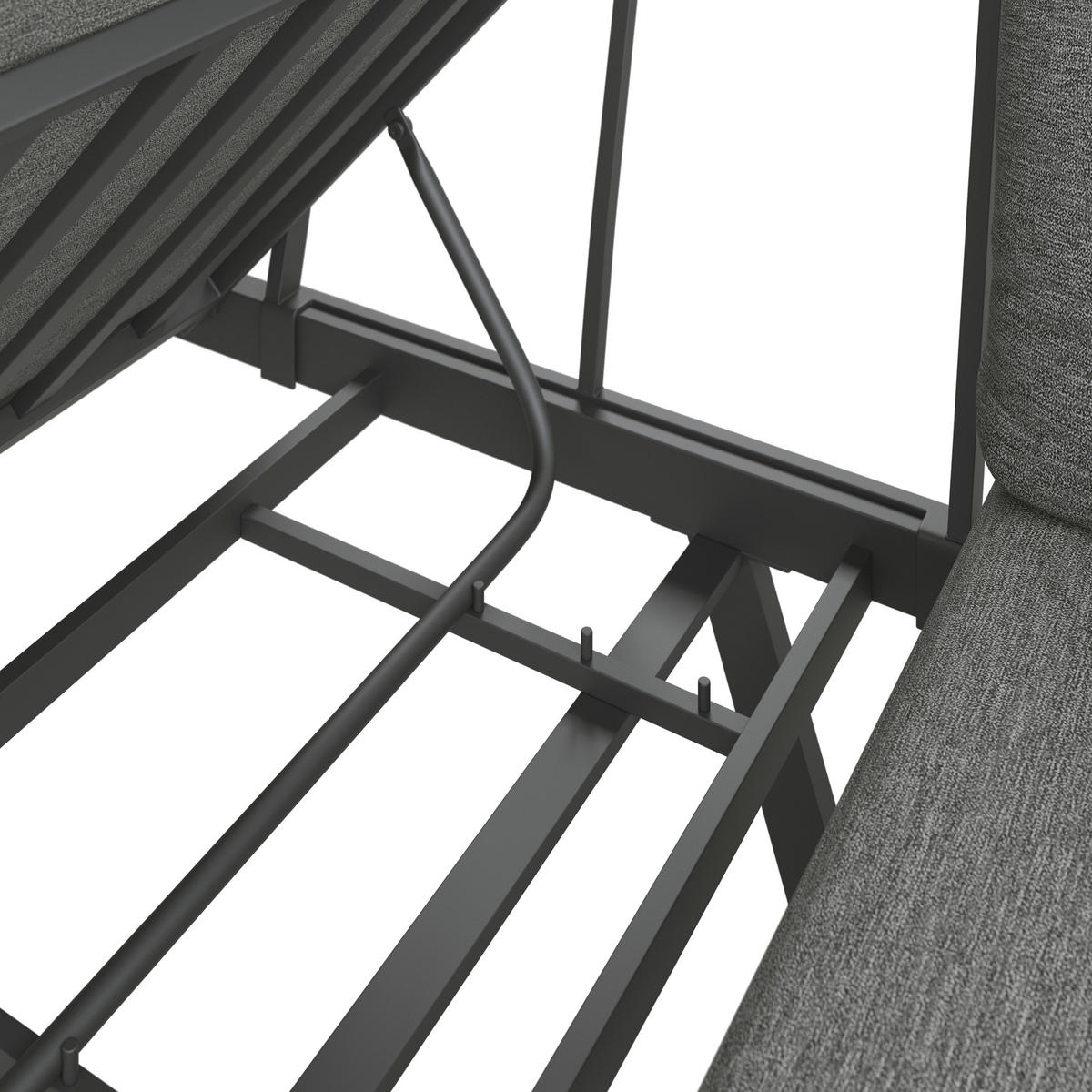 GARTENSET 5-teilig  - Dunkelgrau/Anthrazit, MODERN, Holz/Textil - Ambia Garden