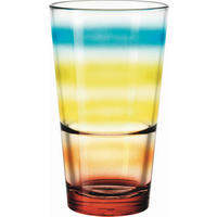 TRINKGLAS 330 ml  - Blau/Gelb, Basics, Glas (330ml) - Leonardo