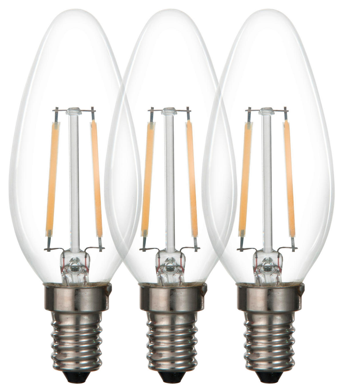 LED ŽÁROVKA E14 - čiré, Basics, kov/sklo (3,7/9,8cm) - Boxxx