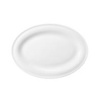 SERVÍROVACÍ PODNOS, keramika, 25,4/18,1/2,2 cm - bílá, Basics, keramika (25,4/18,1/2,2cm) - Seltmann Weiden