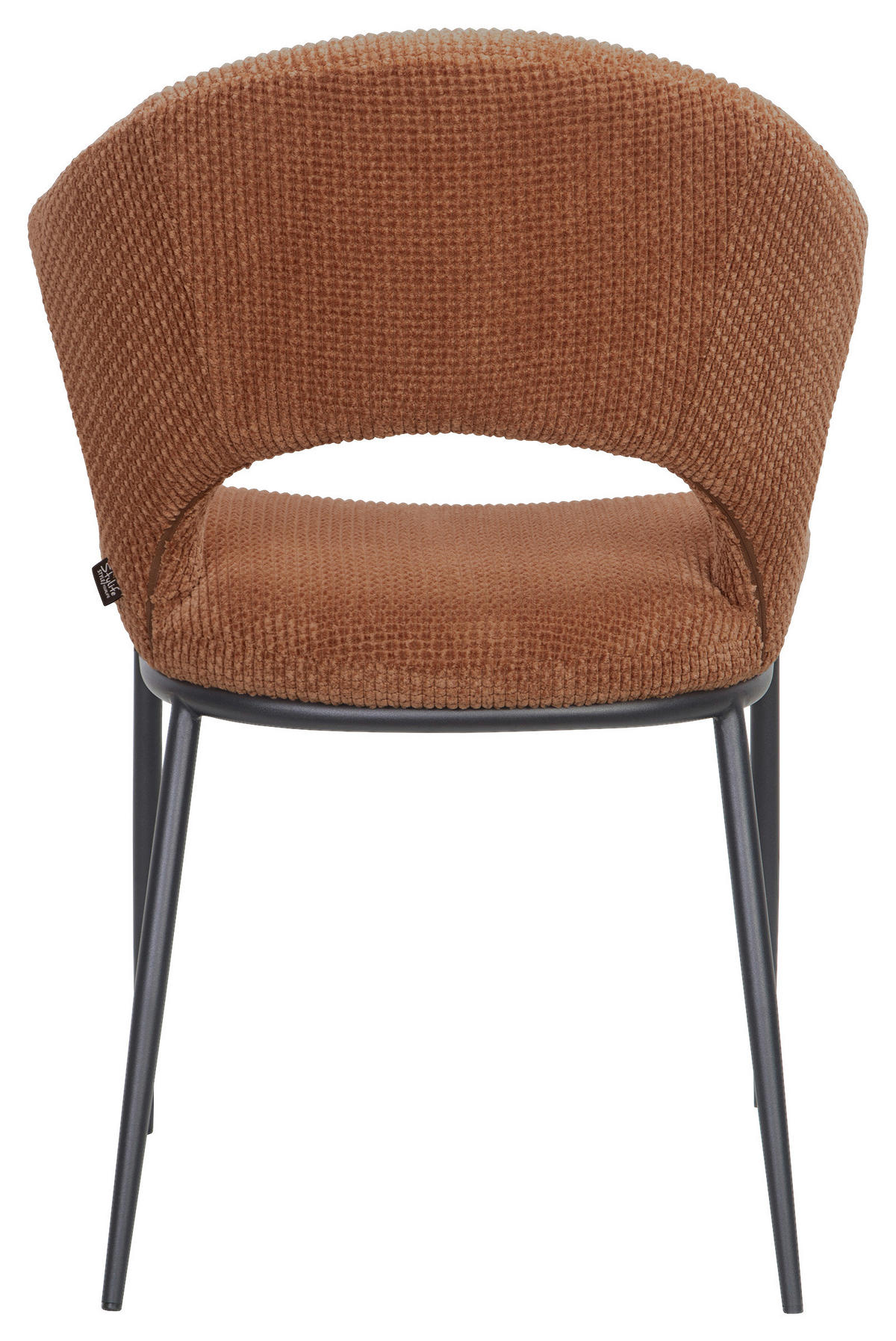 STUHL   Webstoff  Orange  - Schwarz/Orange, Design, Textil/Metall (56,5/83,5/63,5cm) - Stylife