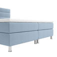 BOXBETT 180/200 cm  in Blau  - Chromfarben/Blau, KONVENTIONELL, Textil/Metall (180/200cm) - Carryhome