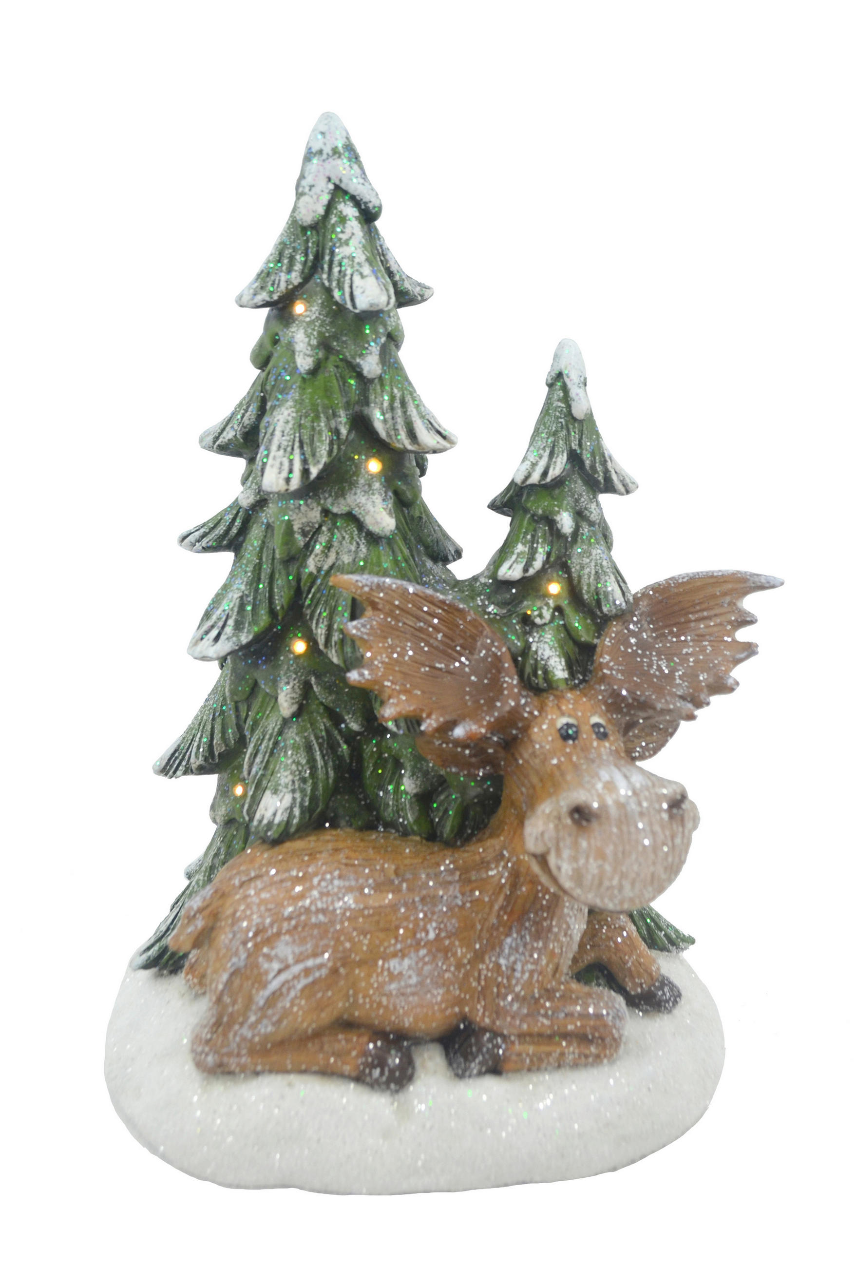 DEKOELCH - Braun/Grün, Lifestyle, Kunststoff (18/26/14cm) - X-Mas
