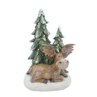 DEKOELCH - Braun/Grün, LIFESTYLE, Kunststoff (18/26/14cm) - X-Mas
