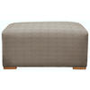 HOCKER in Textil Taupe  - Taupe/Buchefarben, Konventionell, Holz/Textil (101/44/92cm) - Livetastic