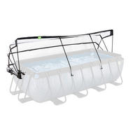 POOLDACH 200/400 cm  - Transparent, KONVENTIONELL, Kunststoff/Metall (200/400cm) - EXIT Toys