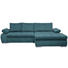 WOHNLANDSCHAFT in Textil Blau - Chromfarben/Blau, Design, Kunststoff/Textil (294/173cm) - Carryhome WOHNLANDSCHAFT in Textil Blau - Chromfarben/Blau, Design, Kunststoff/Textil (294/173cm) - Carryhome