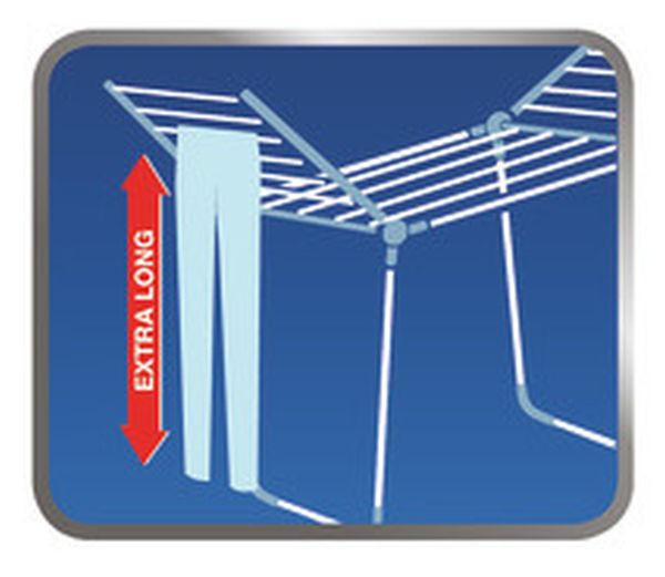 STANDTROCKNER  - Blau/Weiß, Basics, Kunststoff/Metall (1/1cm) - Leifheit