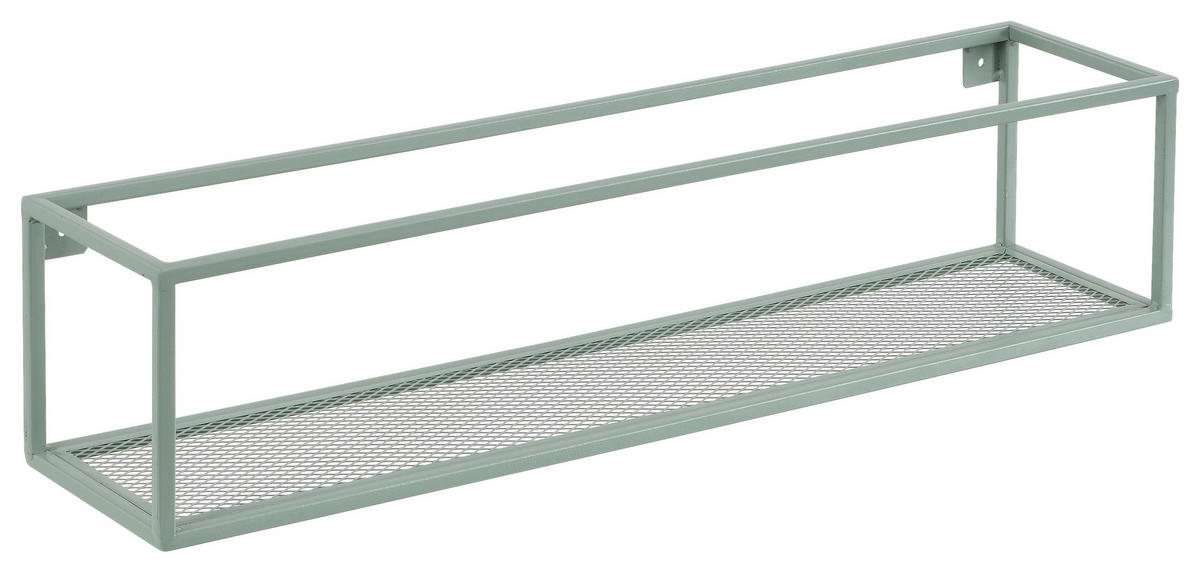 WANDREGAL 70/16/16 cm  - Grün, Basics, Metall (70/16/16cm) - home24