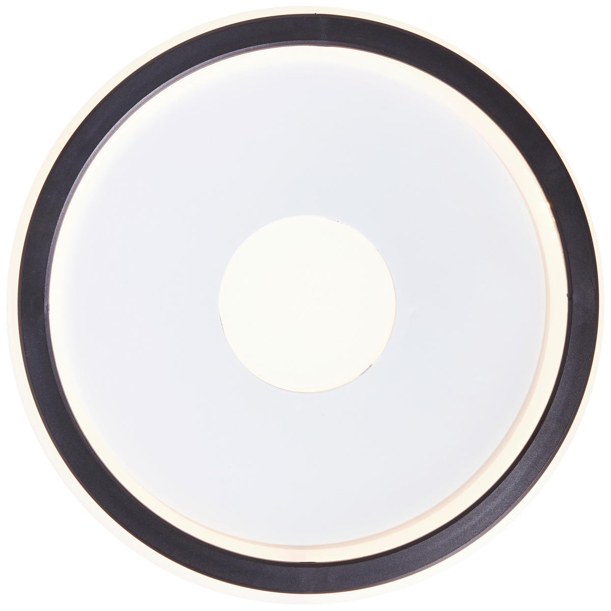 LED-DECKENLEUCHTE  30,8/3 cm    - Weiss/Schwarz, Basics, Kunststoff (30,8/3cm) - Brilliant