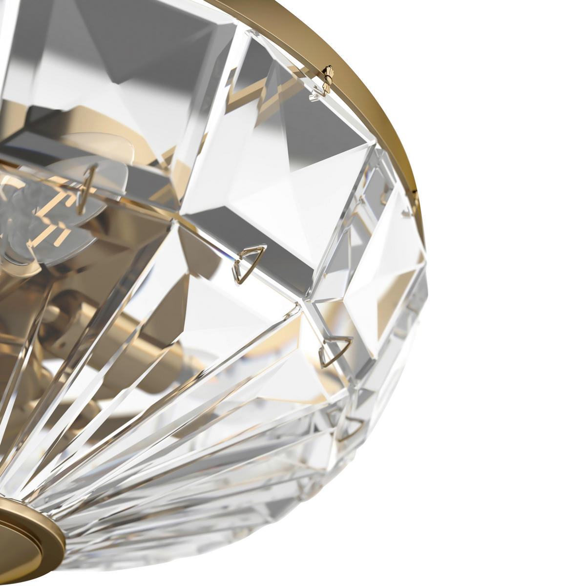 DECKENLEUCHTE 39,6/19,2/39,6 cm   - Goldfarben, Basics, Glas/Metall (39,6/19,2/39,6cm) - MAYTONI