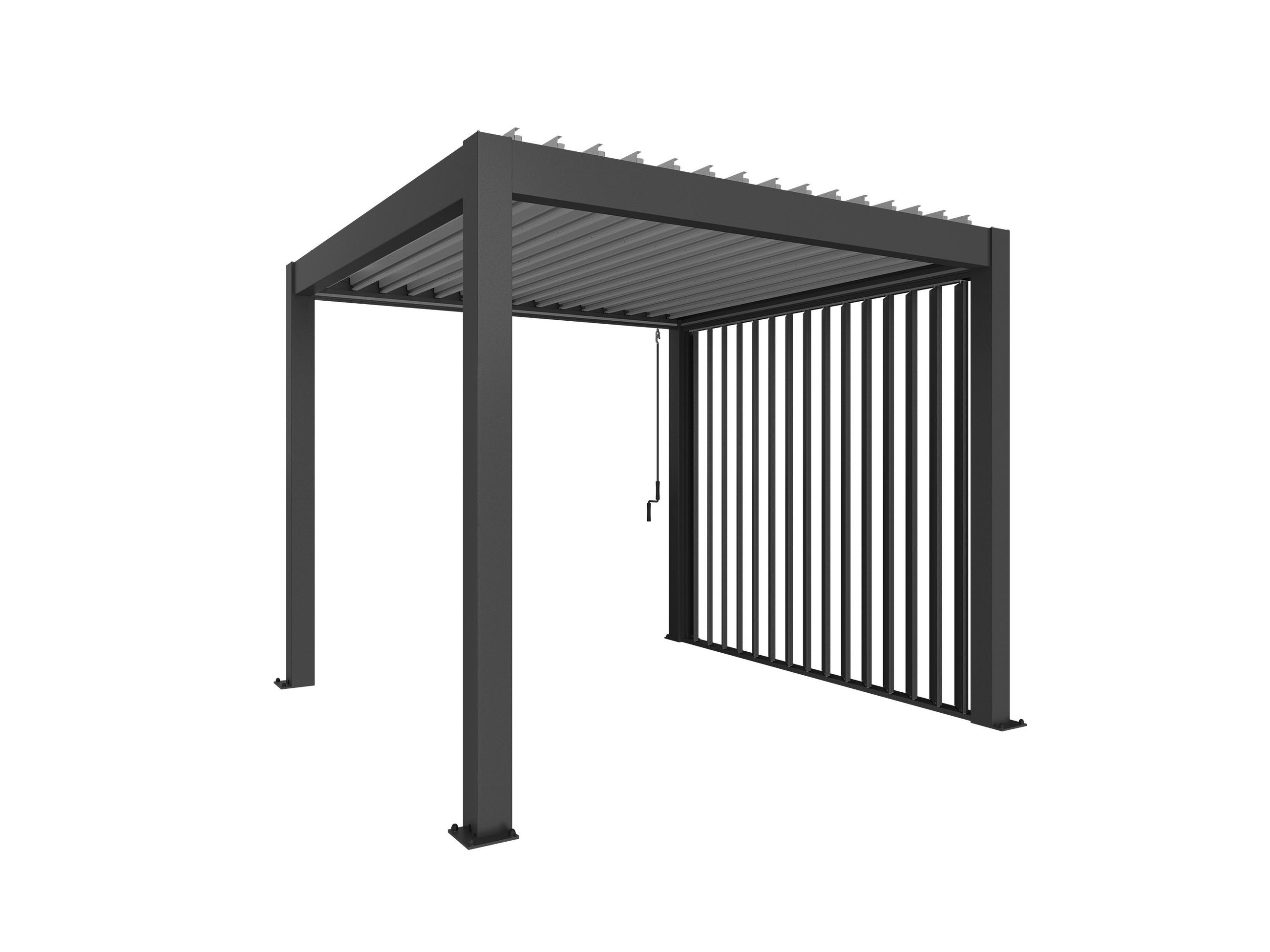 PAVILLON-SEITENTEIL - Dunkelgrau, Design, Metall (235/10/272cm) - Biohort
