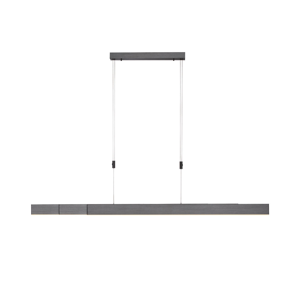 ZÁVĚSNÉ LED SVÍTIDLO, 120-200/5,5/110-200 cm  - šedá/antracitová, Lifestyle, kov/plast (120-200/5,5/110-200cm)