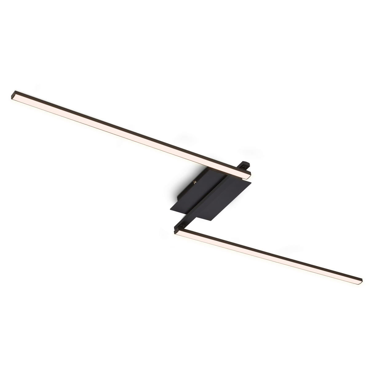 STROPNA LED-SVETILKA   12 W/1400 lm/3000 K// - črna, Trend, kovina/umetna masa (143,6/12/6,6cm)