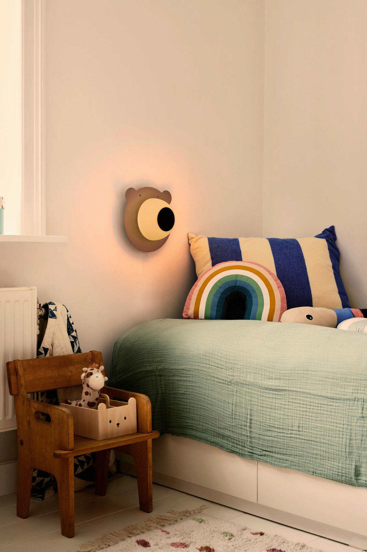 WANDLEUCHTE Bruna Bear 25/14/25 cm  - Braun, Design, Metall (25/14/25cm) - Nordlux