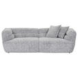 BIGSOFA  in Chenille Schwarz, Weiß  - Schwarz/Weiß, KONVENTIONELL, Kunststoff/Textil (240/75/105cm) - Carryhome