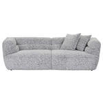 BIGSOFA  in Chenille Schwarz, Weiß  - Schwarz/Weiß, KONVENTIONELL, Kunststoff/Textil (240/75/105cm) - Carryhome
