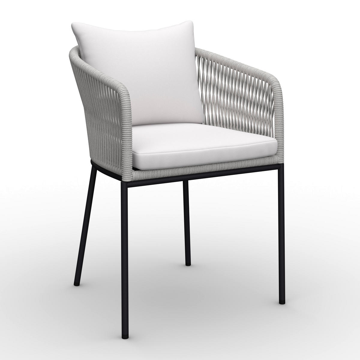 GARNITURA ZA BAŠTU  - boja akacije/siva, Moderno, drvo/metal - Bessagi Garden