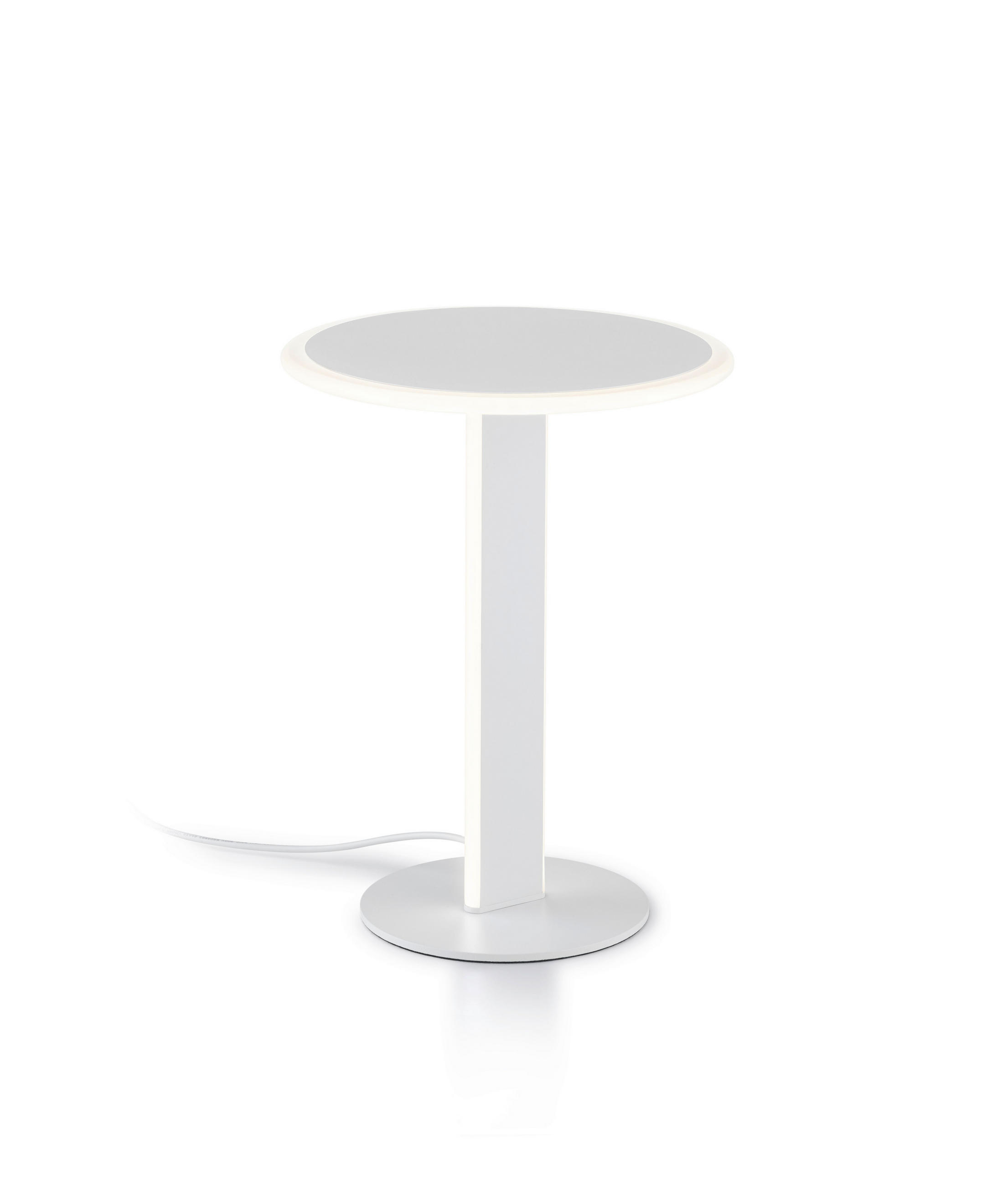 LED-TISCHLEUCHTE VAYA 23/30 cm  - Weiß, Design, Kunststoff/Metall (23/30cm) - Helestra