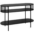 KONSOLENTISCH Schwarz  - Schwarz, Trend, Holzwerkstoff/Metall (110/39/76cm) - Xora