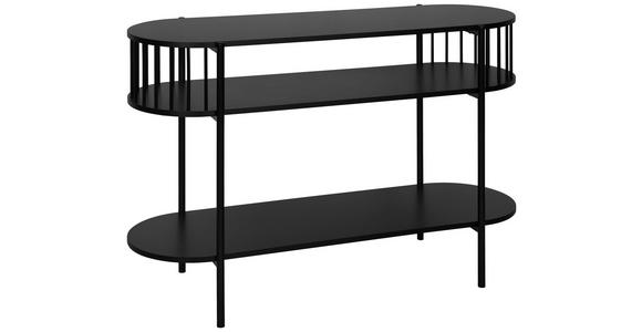 KONSOLENTISCH Schwarz  - Schwarz, Trend, Holzwerkstoff/Metall (110/39/76cm) - Xora