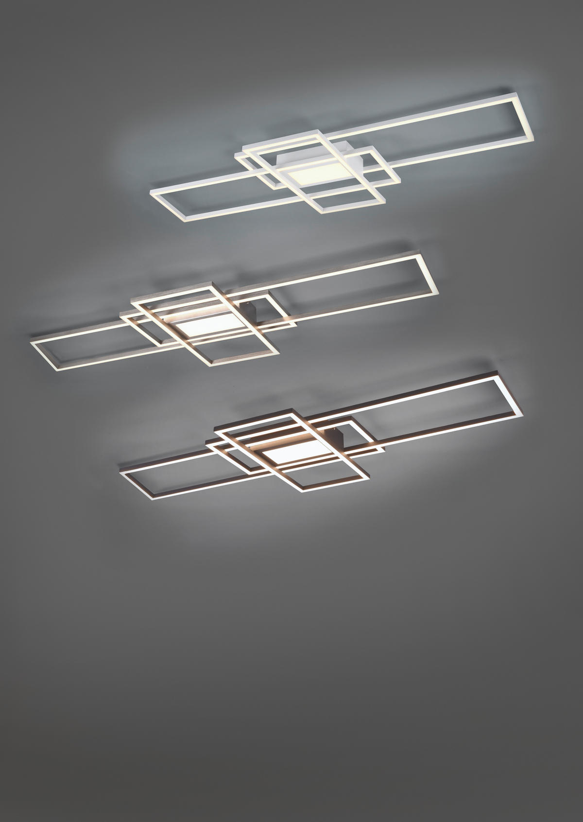 LED SVJETILJKA STROPNA IRVINE  - bijela, Trend, metal/plastika (105,00/6,5/42,00cm)