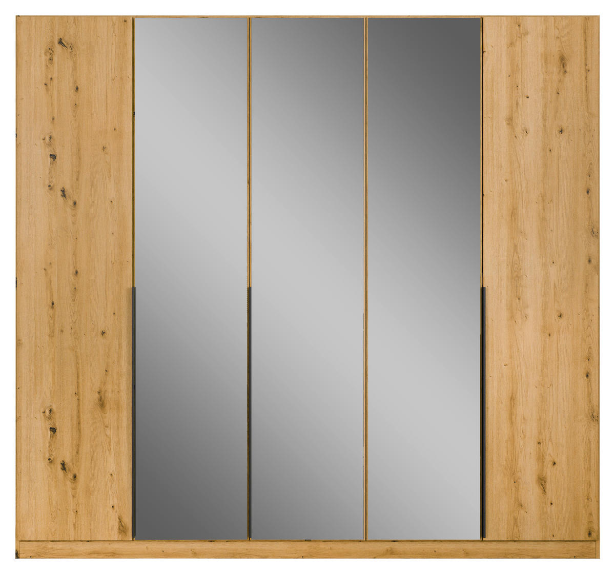 DREHTÜRENSCHRANK 226/210/54 cm 5-türig Eiche Artisan  - Eiche Artisan, MODERN, Holzwerkstoff/Metall (226/210/54cm) - Rauch Möbel