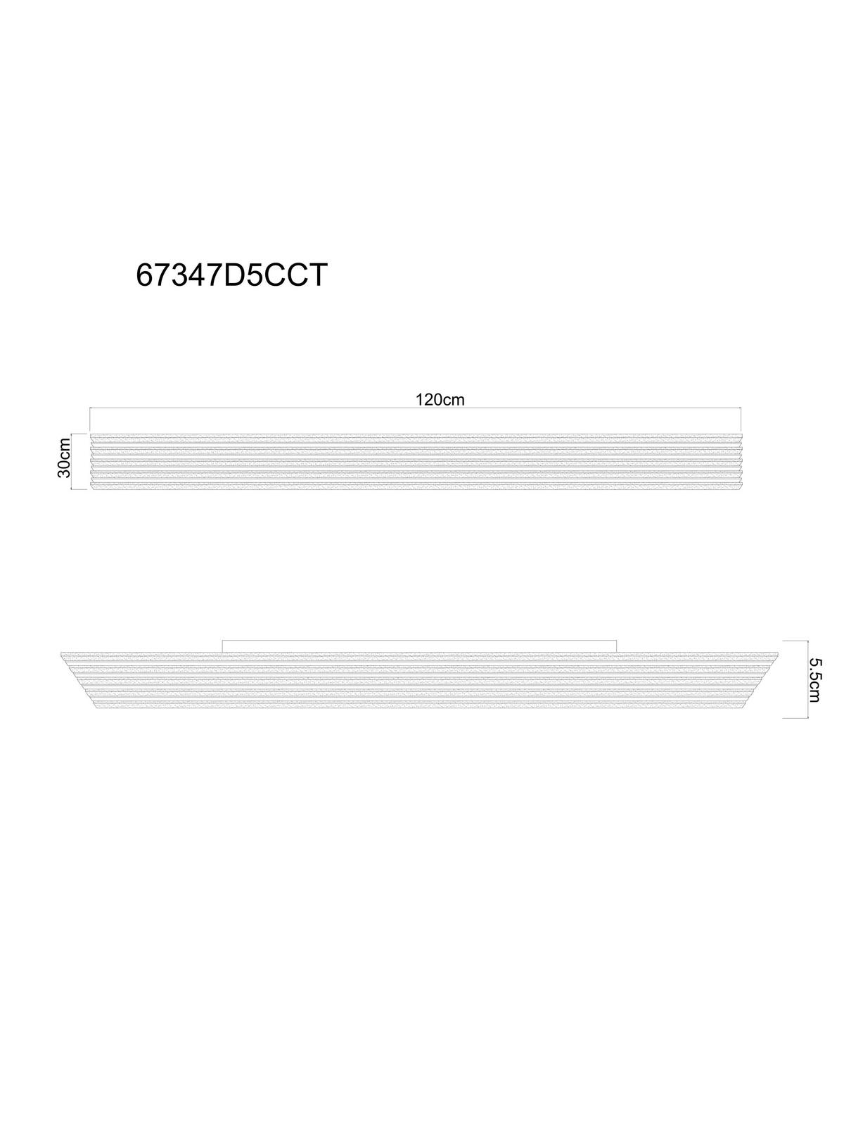 STROPNA LED-SVETILKA  HAYDEN //2700-6500 K/230 V/ - črna/bela, Natur, kovina/umetna masa (120/30/6cm) - Globo