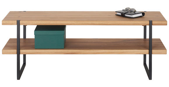 GARDEROBENBANK  in 120/45/40 cm  - Eichefarben, Natur, Holz/Metall (120/45/40cm) - Linea Natura