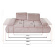 SCHLAFSOFA in Chenille Senfgelb  - Senfgelb/Schwarz, KONVENTIONELL, Kunststoff/Textil (235-255/80/116-138cm) - Carryhome