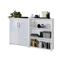 AKTENSCHRANK Weiß, Weiß Hochglanz  - Weiß Hochglanz/Weiß, MODERN, Holzwerkstoff (168,8/113,6/33cm) - MID.YOU