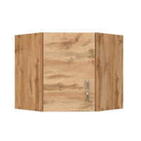 KÜCHENOBERSCHRANK 60/57/60 cm  in Eiche Wotan  - Chromfarben/Eiche Wotan, Modern, Holzwerkstoff/Metall (60/57/60cm) - Held