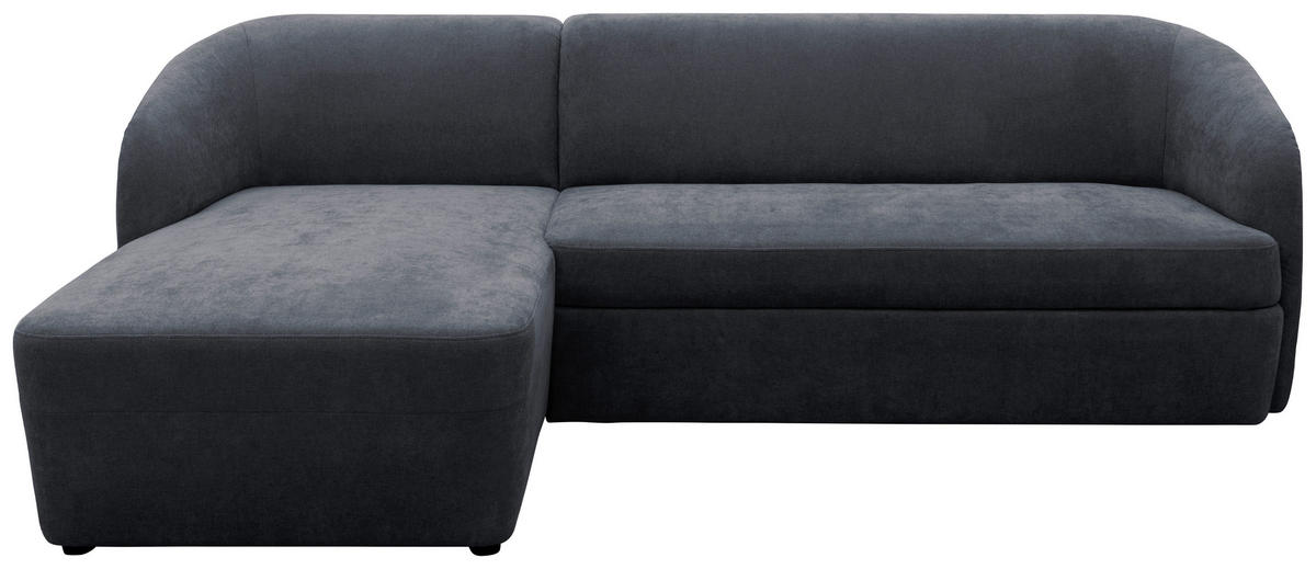 ECKSOFA 100 033 Grau Webstoff Rücken echt  - Taupe/Schwarz, MODERN, Kunststoff/Textil (148/230cm) - Livetastic