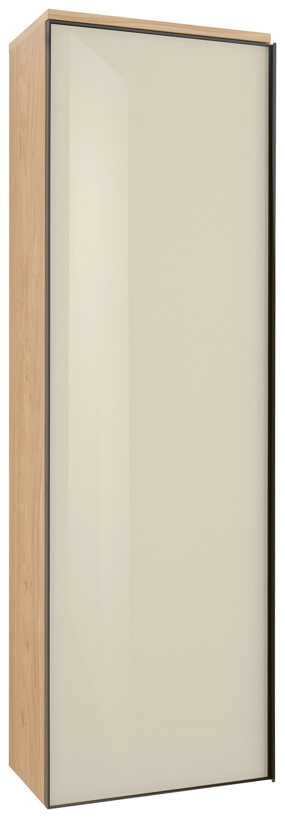 GARDEROBENSCHRANK  in 54/170/31 cm  - Eichefarben/Anthrazit, Design, Glas/Holz (54/170/31cm) - Dieter Knoll