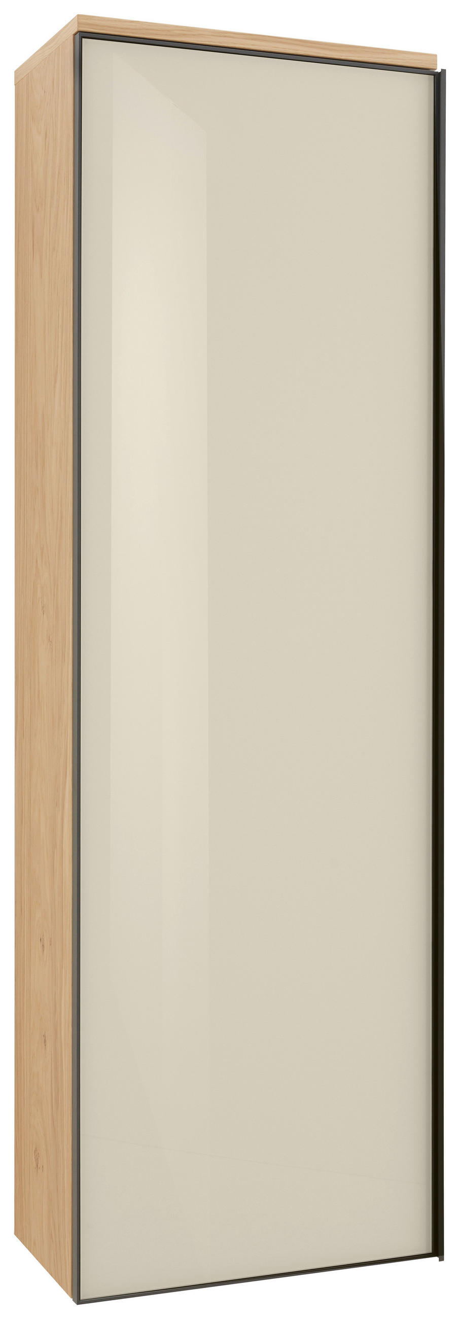 GARDEROBENSCHRANK  in 54/170/31 cm  - Eichefarben/Anthrazit, Design, Glas/Holz (54/170/31cm) - Dieter Knoll