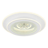 LED-DECKENLEUCHTE  46/6,5 cm    - Klar/Chromfarben, Konventionell, Kunststoff/Metall (46/6,5cm) - Globo