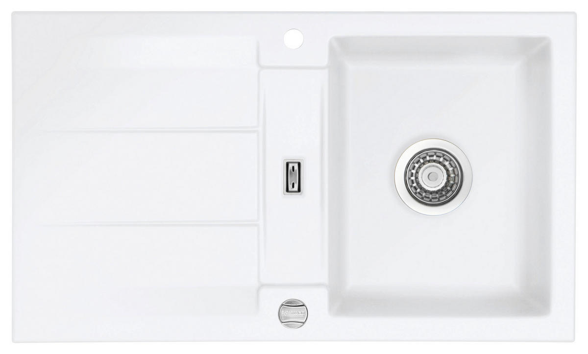 SPÜLE 52910213  - Weiß, Basics, Keramik (87/20/51cm) - Dieter Knoll