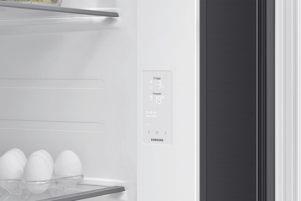 SIDE-BY-SIDE 91,2/178/72,6 cm RS80F67KCFEF  - Schwarz, Basics, Glas/Kunststoff (91,2/178/72,6cm) - Samsung