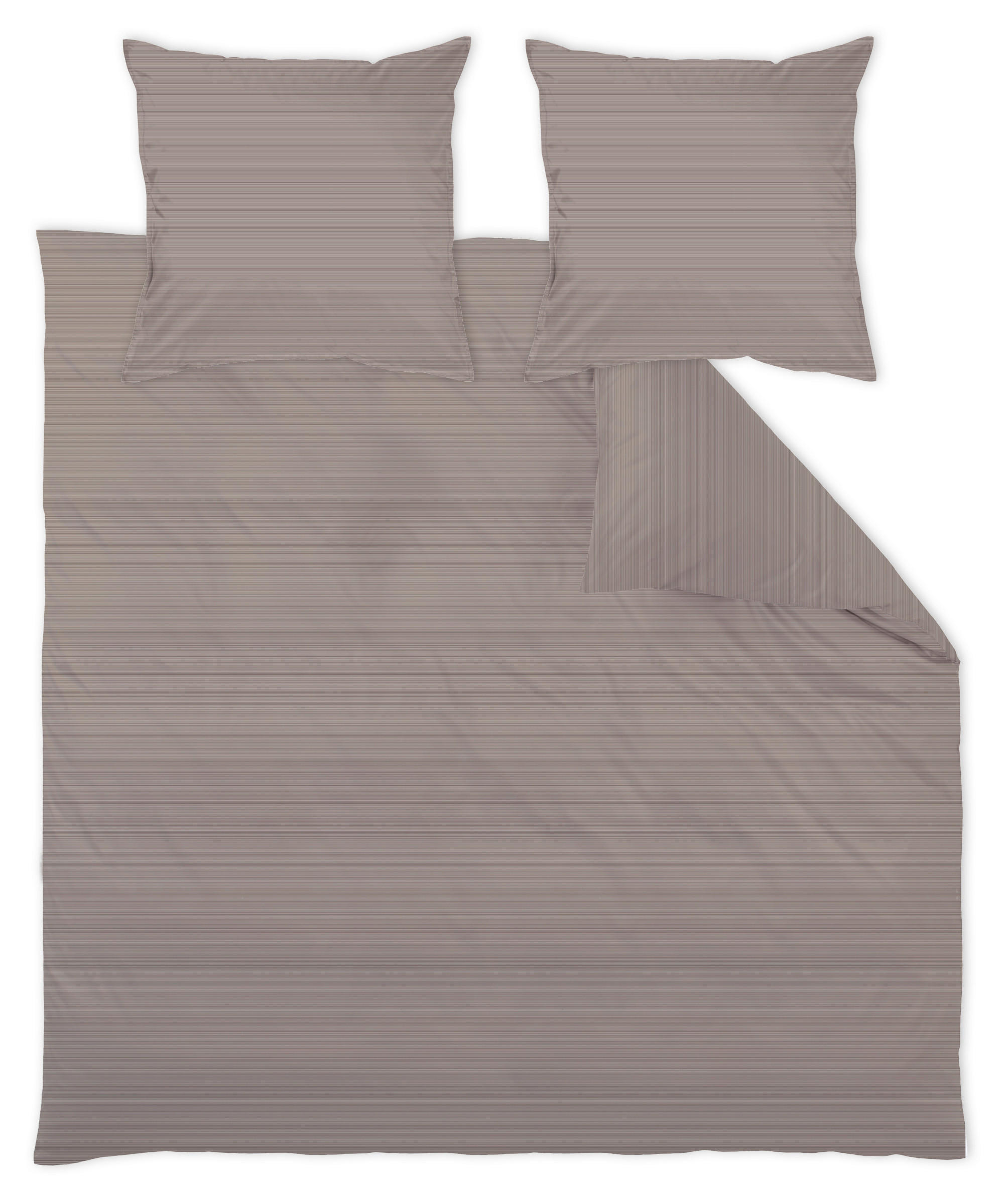 POSTELJNINA Bente 200/200 cm damast rjava  - rjava, Konvencionalno, tekstil (200/200cm) - Curt Bauer