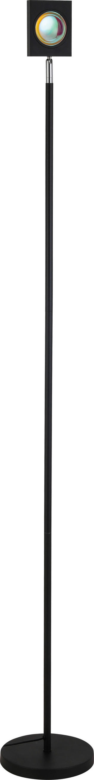 LED-STEHLEUCHTE Ryusei 18/143,5 cm   - Schwarz, Design, Metall (18/143,5cm) - Novel