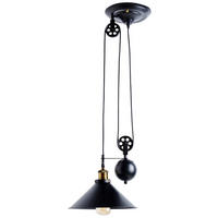 LUSTRĂ 30/90-180 cm  - negru, Lifestyle, metal (30/90-180cm)